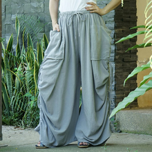 Load image into Gallery viewer, Women's boho side pockets with wide flared pants
