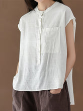 Load image into Gallery viewer, Camiseta feminina larga de algodão
