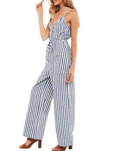 Load image into Gallery viewer, Women's Strapless V-Neck Lace Up Jumpsuit
