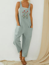 Load image into Gallery viewer, Los estampados de moda para mujer son cómodos y cómodos con combinaciones de algodón y lino.
