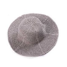 Load image into Gallery viewer, Wavy Plain Straw Hat for Women
