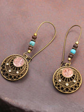 Load image into Gallery viewer, Vintage Hollow Bohemian Round Pearl Earrings
