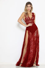 Load image into Gallery viewer, Vestido longo de renda
