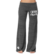 Load image into Gallery viewer, Dog Mom Paw Print Comfortable Wide Leg Yoga Pants

