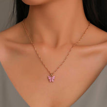 Load image into Gallery viewer, Butterfly Acrylic Clavicle Chain
