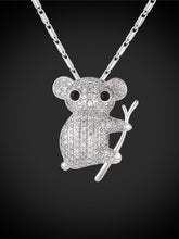 Load image into Gallery viewer, Cute Koala fashion pendant with zircon necklace
