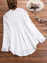 Load image into Gallery viewer, Animal print t-shirt long button color shirt
