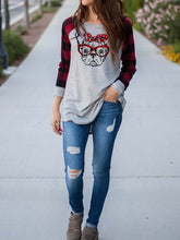 Load image into Gallery viewer, Camisa xadrez Buffalo com estampa de Bulldog Francês

