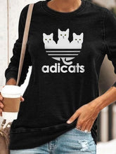 Load image into Gallery viewer, Suéter engraçado Adicats gato para mulheres
