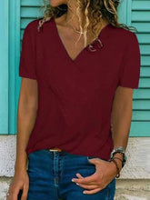 Load image into Gallery viewer, Slim long sleeve V-neck T-shirt
