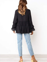 Load image into Gallery viewer, Plain Cotton Linen Long Sleeve Casual Top for Women
