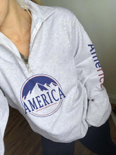 Load image into Gallery viewer, Moletom com zíper com estampa americana feminina
