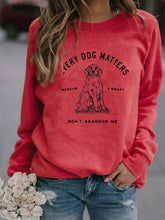 Load image into Gallery viewer, Todos os cães são importantes, resgate e adote Não me abandone Pullover para mulheres
