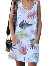 Load image into Gallery viewer, Women's Leaf Print Cardigan Dress
