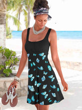 Load image into Gallery viewer, Vestido de playa ajustado con estampado de mariposas

